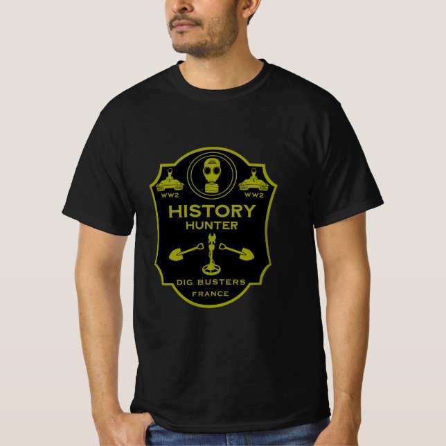 WW2 skyttegravs metalldetektor klubb T Shirt (Framsida)