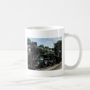 WW2 Steam Tåg vid floden Kwai Bridge Kaffemugg