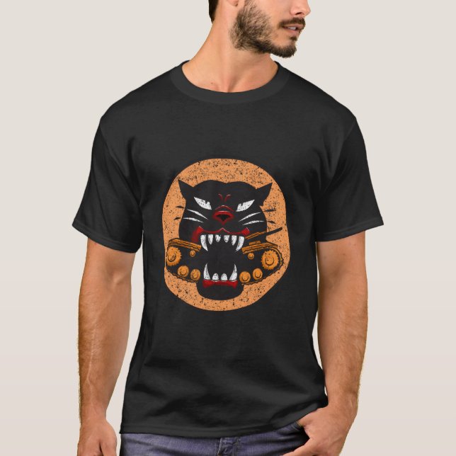 WW2-Tanken Förstörare Division Panther Wwii Patch  T Shirt (Framsida)