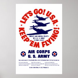 WW2 US Luft Corps Poster