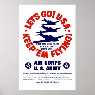 WW2 US Luft Corps Poster