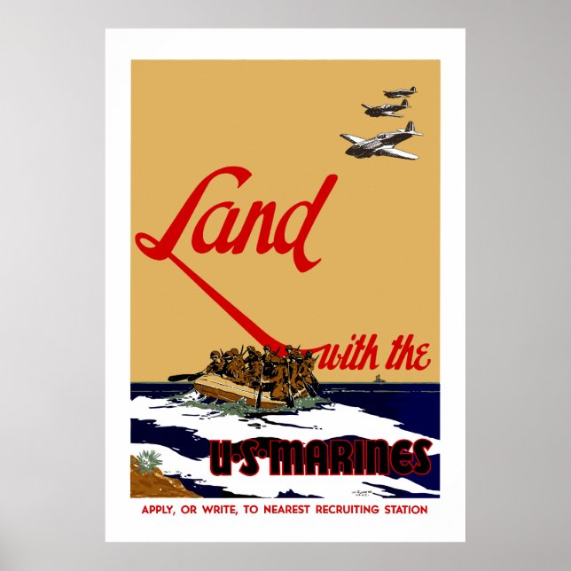 WW2 US Marine Recruiting Poster (Framsidan)