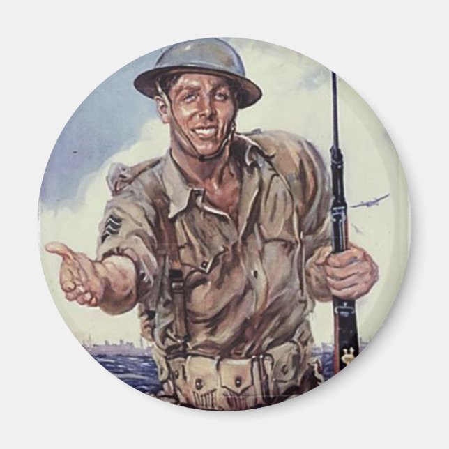 WW2 USMC 1 MAGNET (Framsidan)