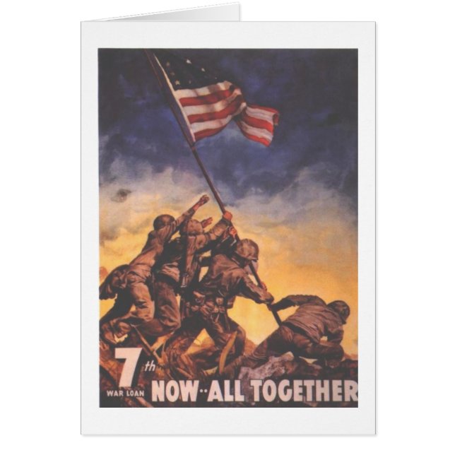 WW2 USMC 9 HÄLSNINGSKORT (Framsidan)