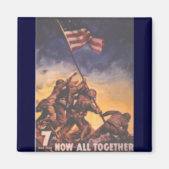 WW2 USMC 9 MAGNET (Framsidan)