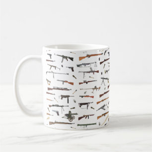 WW2 Vapen Mönster Kaffemugg