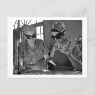WW2 Women Welders, 1942 Vykort