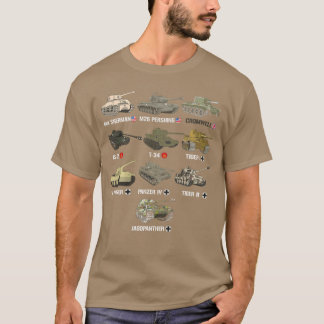 WW2anks M4 Sherman Panzer IViger II34 History Buff T Shirt