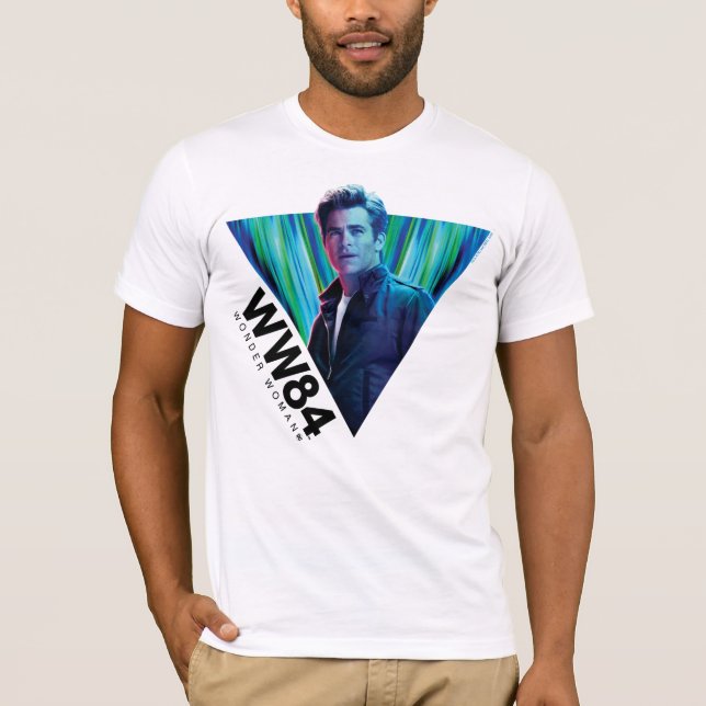 WW84 | Blue-Grönt Steve Trevor Kaleidoscope T Shirt (Framsida)