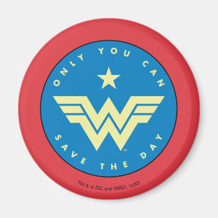 WW84   Endast  kvinnor Du kan Spara dagen Magnet