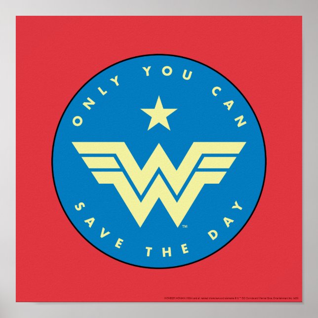 WW84 | Endast  kvinnor Du kan Spara dagen Poster (Framsidan)