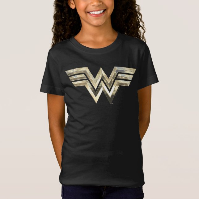 WW84 | Golden  Woman-Logotyp T Shirt (Framsida)