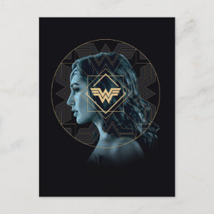 WW84    kvinnlig Logotyp mönstrad Porträtt Inbjudan Vykort