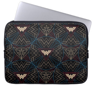 WW84    kvinnligt cirkulärt geometriskt Mönster Laptop Fodral