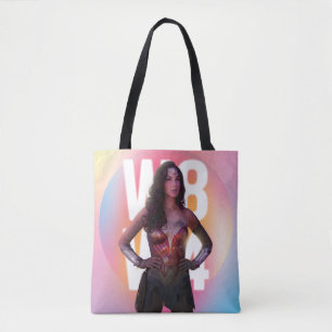 WW84   Lo Fi Pastel Rainbow  kvinnligt foto Tygkasse