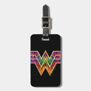 WW84 Logotyp för kvinnor i Kaleidoskop Bagagebricka