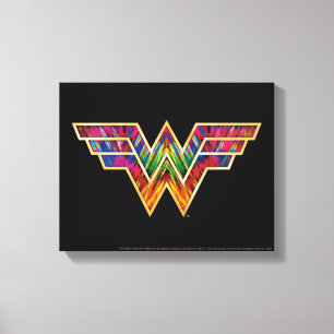 WW84 Logotyp för kvinnor i Kaleidoskop Canvastryck