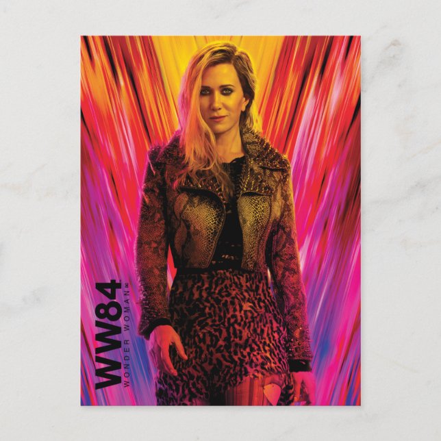 WW84 | Röd Rosa Barbara Ann Minerva Kaleidoscope Inbjudan Vykort (Framsida)