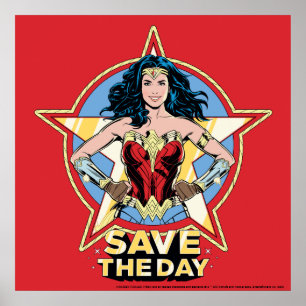 WW84   Spara Dagen  Kemi Retro Tecknad Art Poster