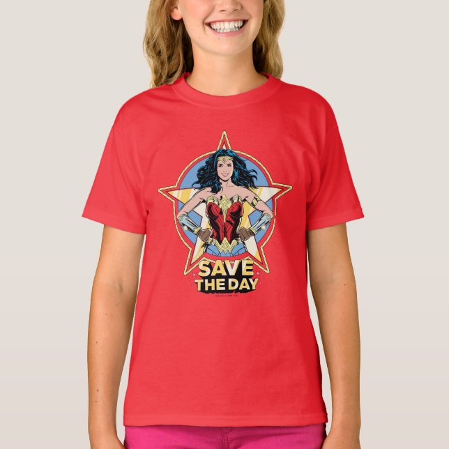 WW84 | Spara Dagen  Kemi Retro Tecknad Art T Shirt (Framsida)