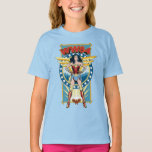 WW84 |  tecken för kvinnligt tecken för Retro-Teck T Shirt<br><div class="desc">kvinnor (1984) | En tecknad bok-stil-bricka av  kvinnor med påskriften "WW84".</div>