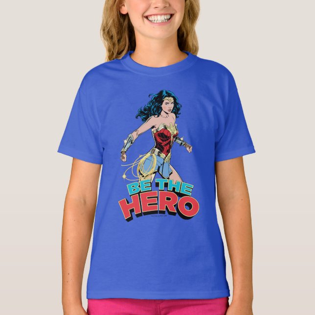 WW84 | Var  Tecknad för kvinnor i Hero Retro T Shirt (Framsida)