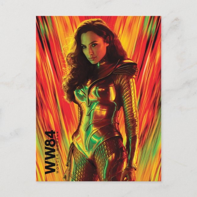 WW84 |  Woman Kaleidoskop, rödOrange Inbjudan Vykort (Framsida)