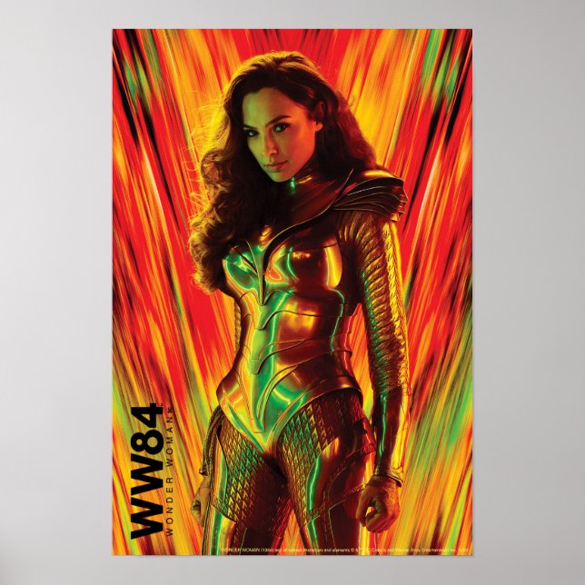WW84 |  Woman Kaleidoskop, rödOrange Poster (Framsidan)