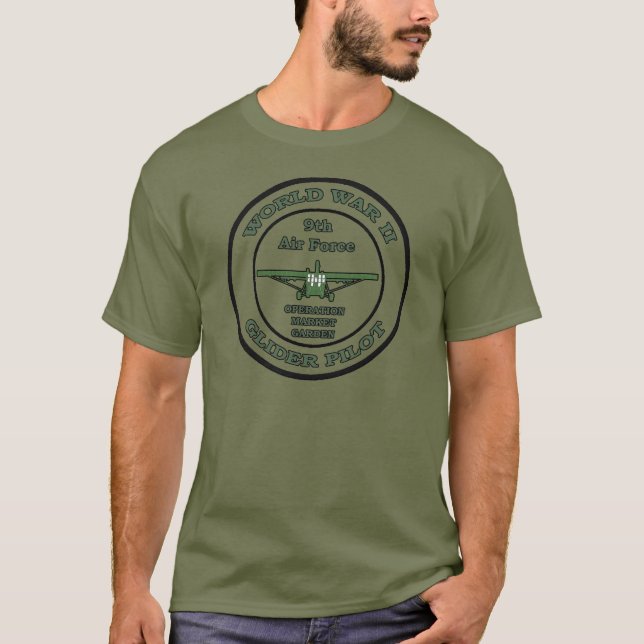 WW 2 Glider Pilot Marknadsgarden T-Shirt (Framsida)