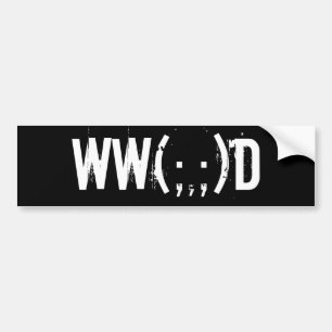 WW (; ;) bildekal W för D Cthulhu på b-text