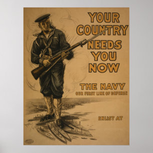 WW I din Land behöver dig Poster