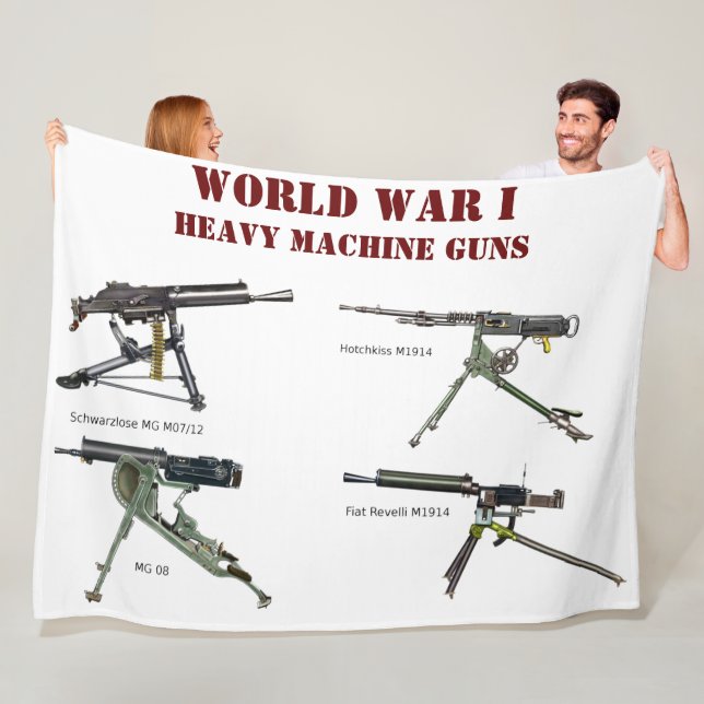 WW I HEAVY MASKIN GUNS FLEECEFILT (På plats)