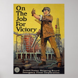 WW jag ~ på segrarjobbet Poster