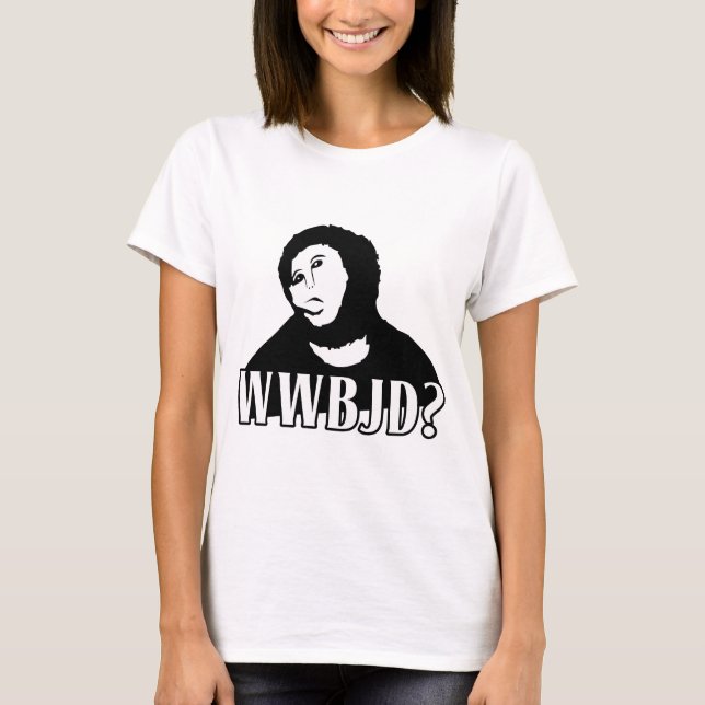 WWBJD? - Skulle vad beasten som Jesus gör? T-shirt (Framsida)