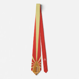 WWC-torn Retro Byggnad Necktie Design Slips