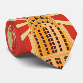 WWC-torn Retro Byggnad Necktie Design Slips