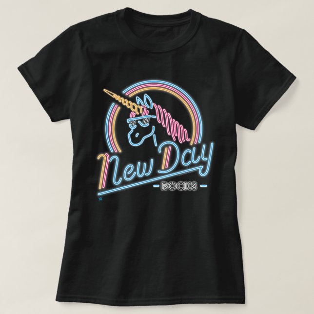 WWE New Day Neon Unicorn 837 T Shirt (Design framsida)