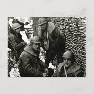 WWI American Fält Service Vykort