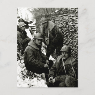 WWI American Fält Service Vykort