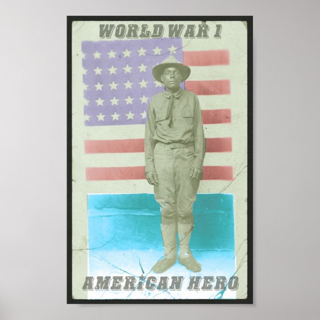 WWI - AMERICAN HERO POSTER (Framsidan)