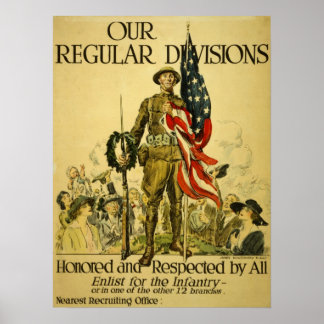 WWI Amerikanska rekryterare poster