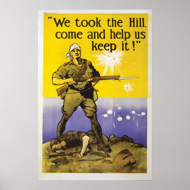 WWI Australian Recruitment Poster We Took The Hill (Framsidan)