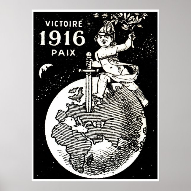 WWI Fransk Victory Poster (Framsidan)