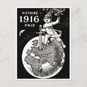 WWI Fransk Victory Vykort