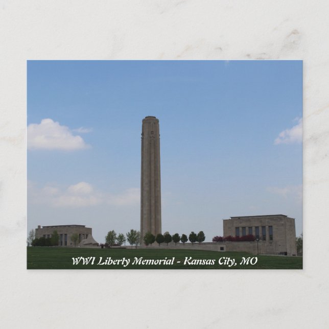 WWI Liberty Memorial Vykort (Framsida)