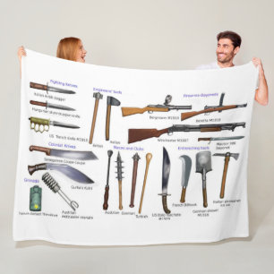 WWI MILITÄR UTRUSTNING FÖR OLIKA LAND FLEECEFILT