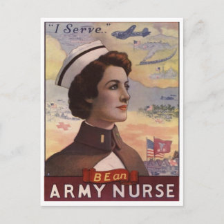 WWI-Poster för militär rekrytering - Kvinnor Vykort