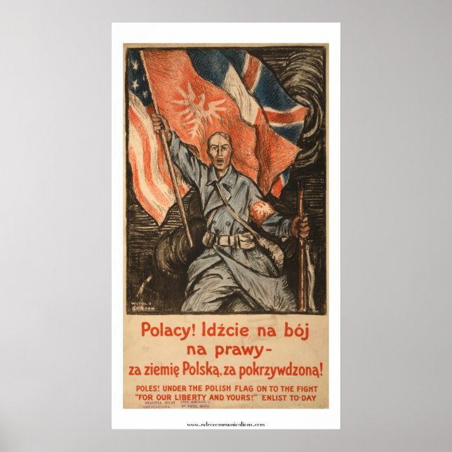 WWI-Poster på polska Poster (Framsidan)