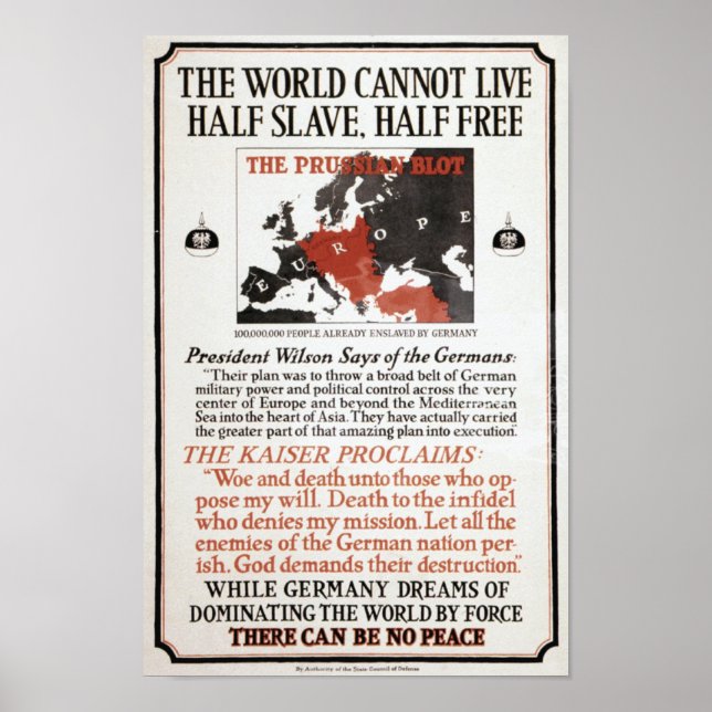 WWI Propaganda Poster (Framsidan)