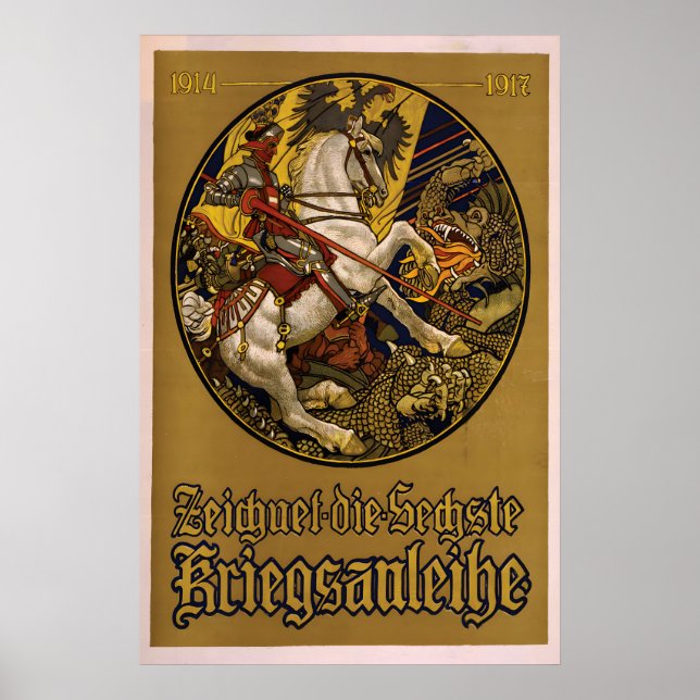 WWI-propagandaposter Imperial Österrike Ungern Kri Poster (Framsidan)
